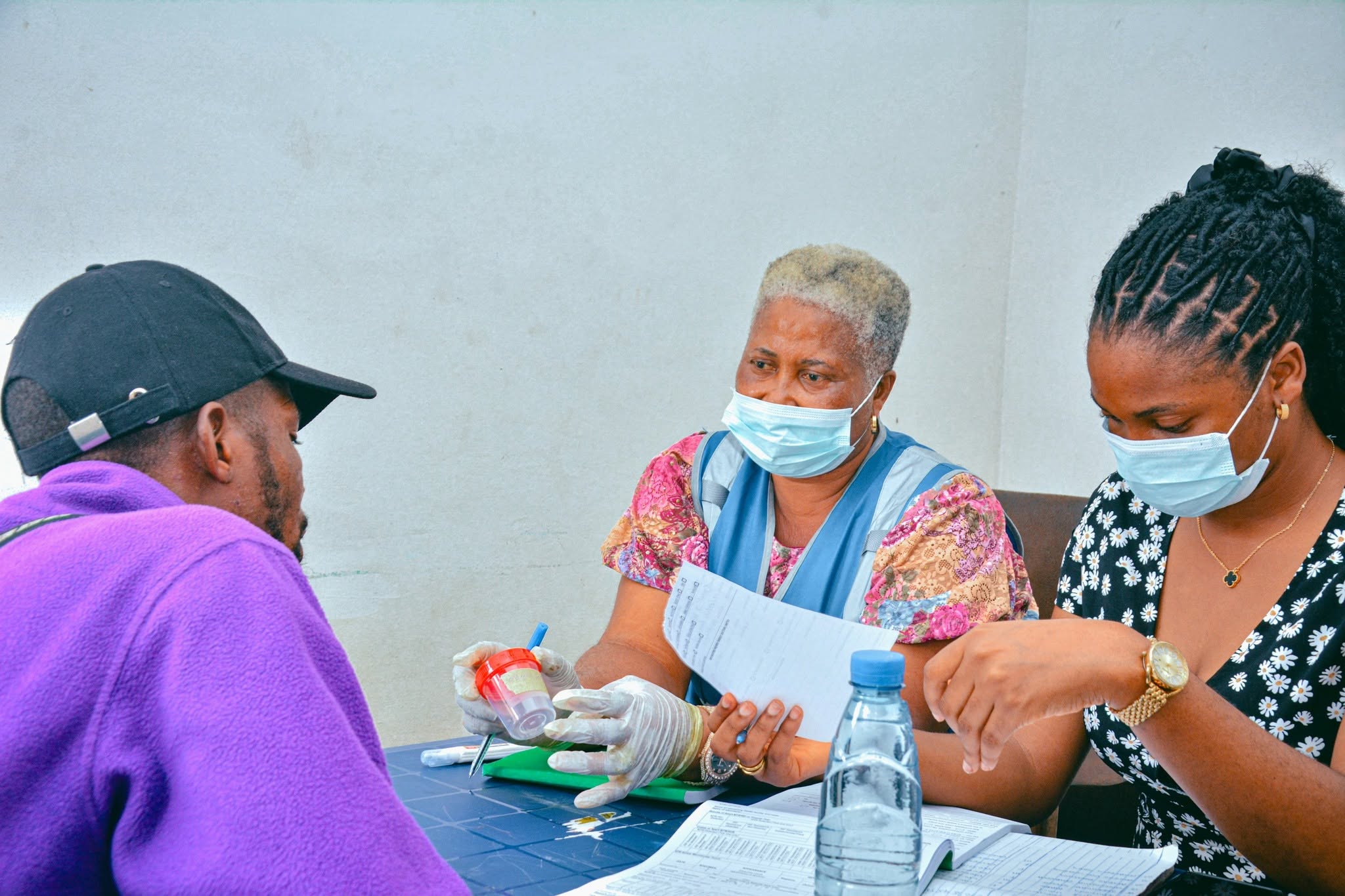 PLEA Foundation medical outreach team attending to community members